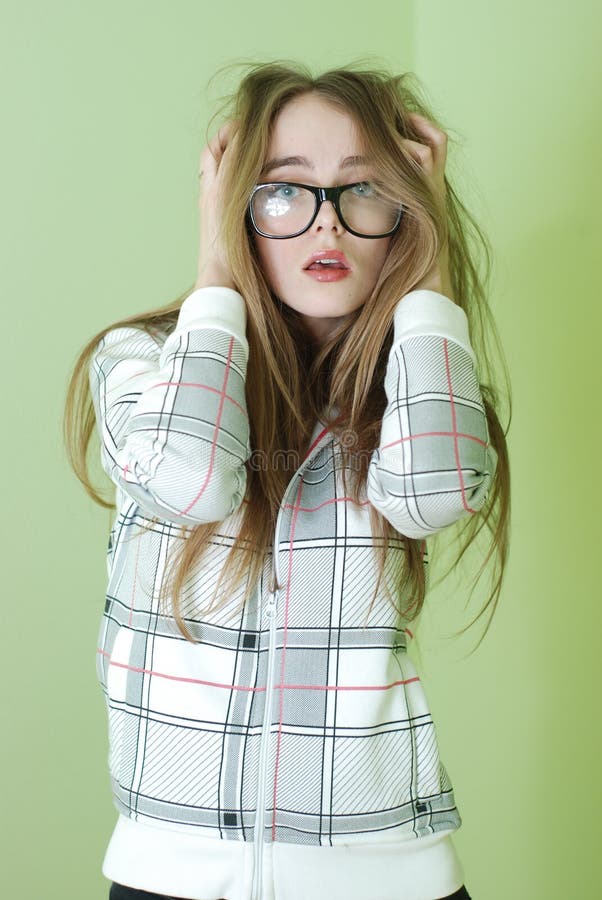 Crazy Girl Lick Lollipop. Desire. Crazy Girl Love Lollipop. Girl Eating