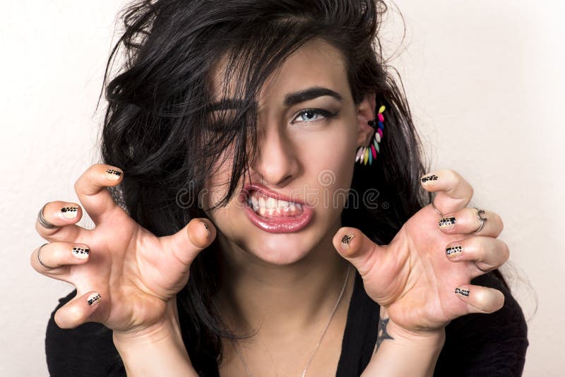 Crazy girl royalty free stock image Crazy girl royalty free stock image