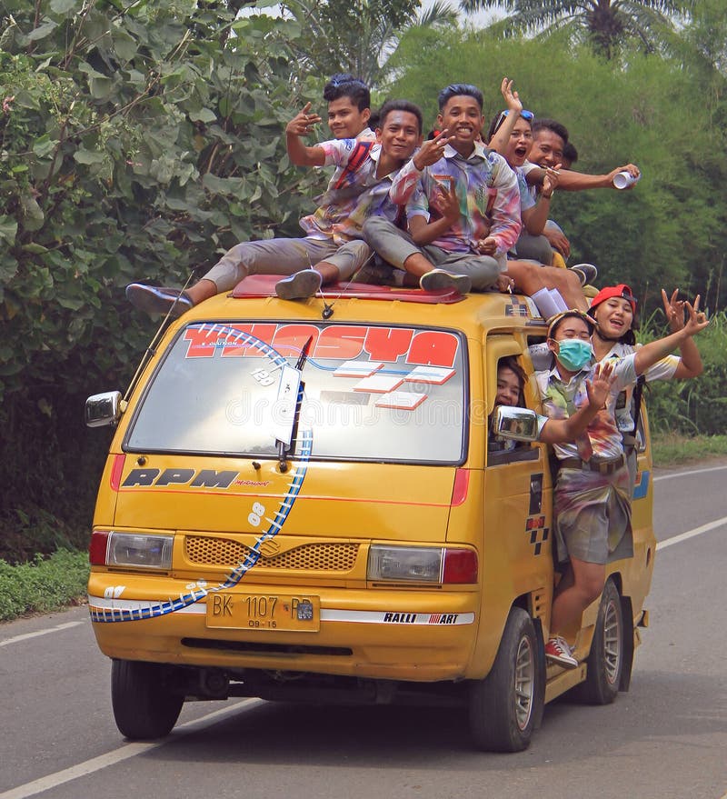 Crazy indonesian students are going to celebrate