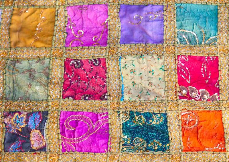 Crazy quilt stock image. Image of ornate, batik, material 50850157