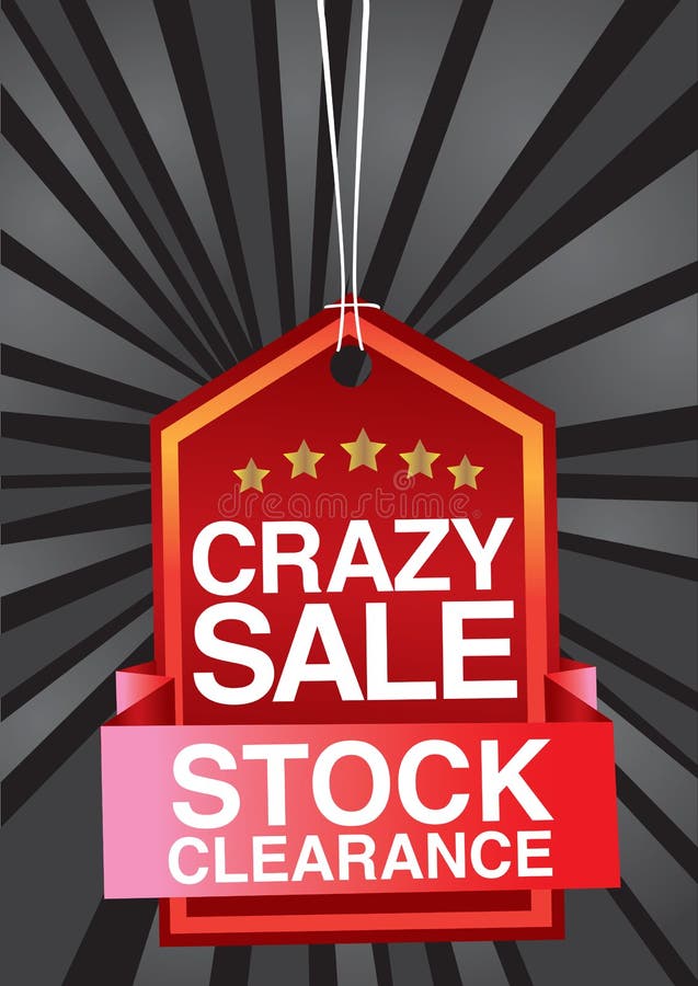 Crazy Prices Design in Pop-art Style. Stock Vector - Illustration of