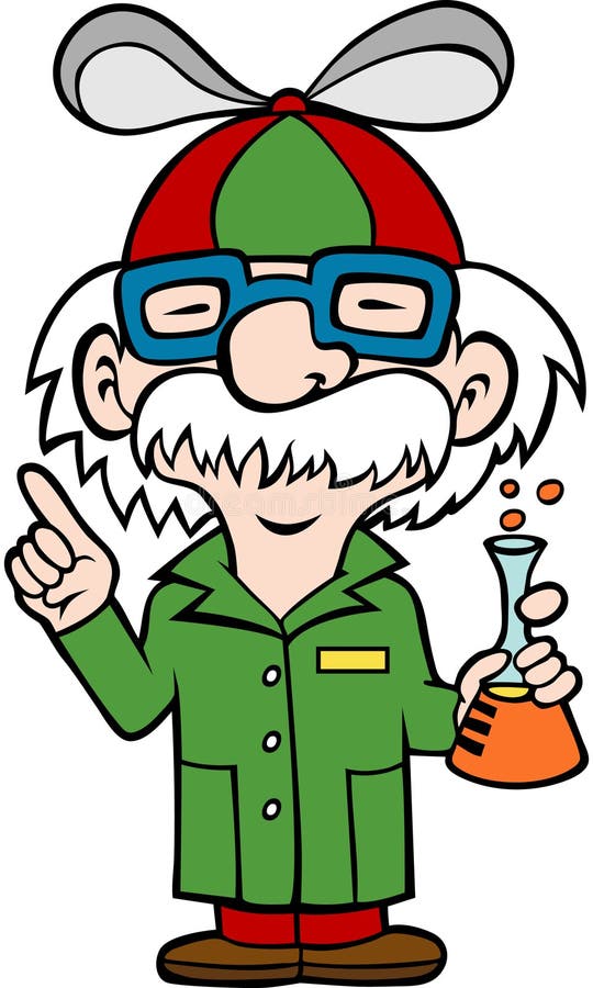 Crazy Scientist stock vector. Illustration of vector - 13264136
