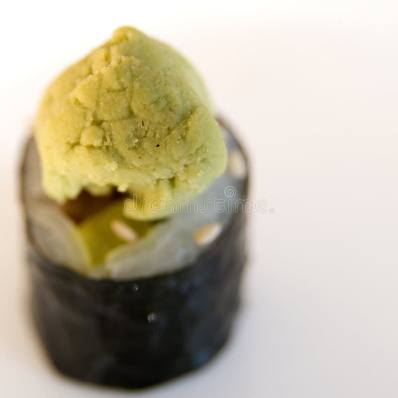 Crazy Wasabi on Sushi Roll