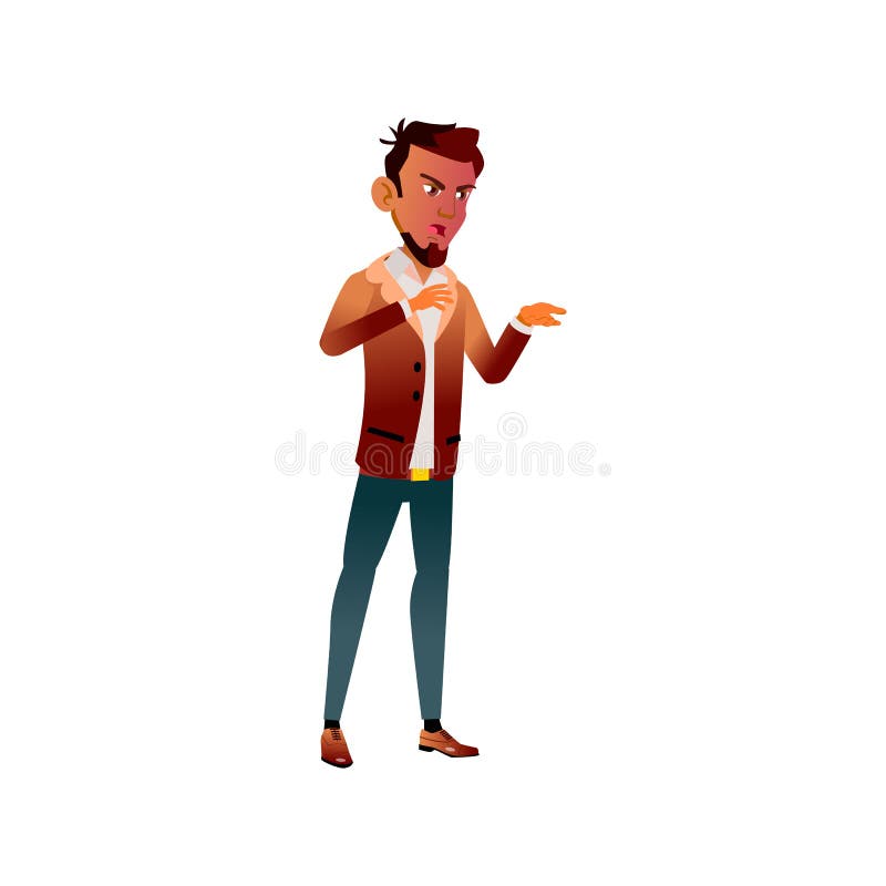 Crazy Young Man Shouting at Colleague in Office Cartoon Vector Stock Vector  - Illustration of character, people: 221033664