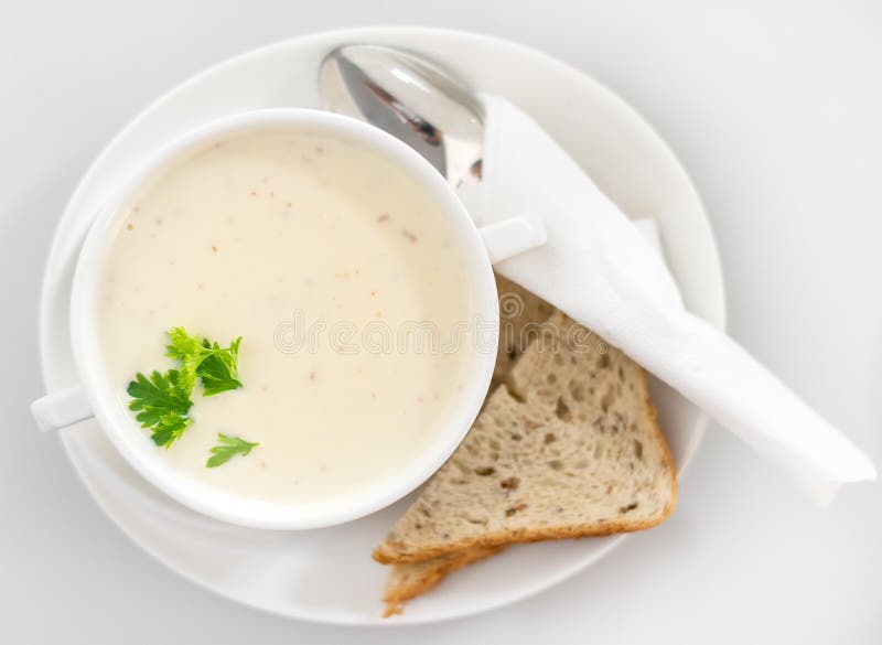 Cream cheese soup. stock image. Image of food, homemade 75954911
