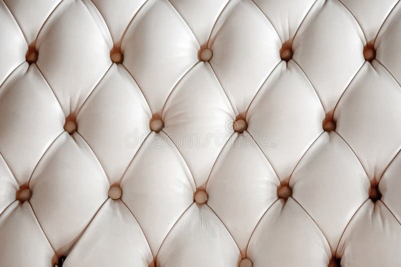 Cream Colored Leather Bed Upholstery Stock Image Image of colored