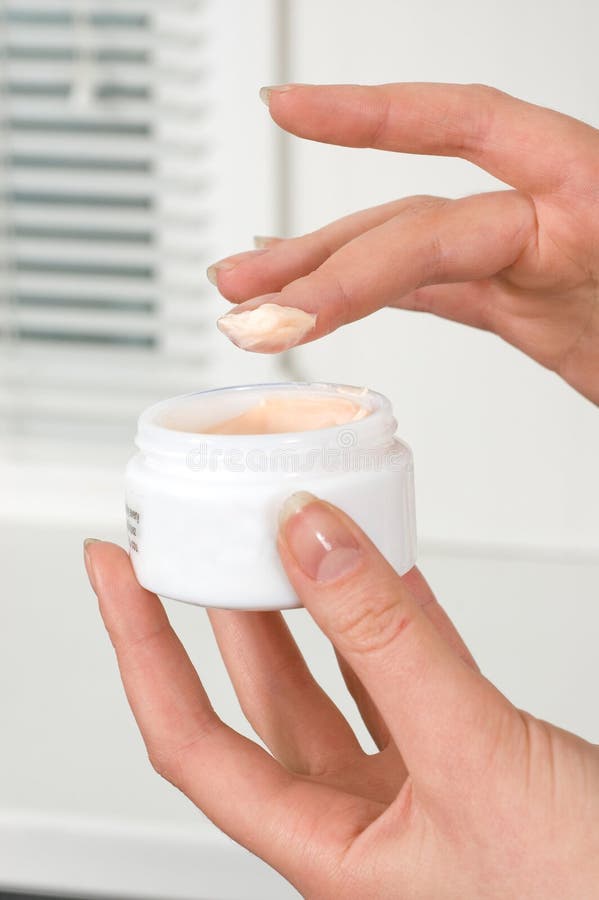Cream in hands stock photo. Image of tenderness, medical 3451790