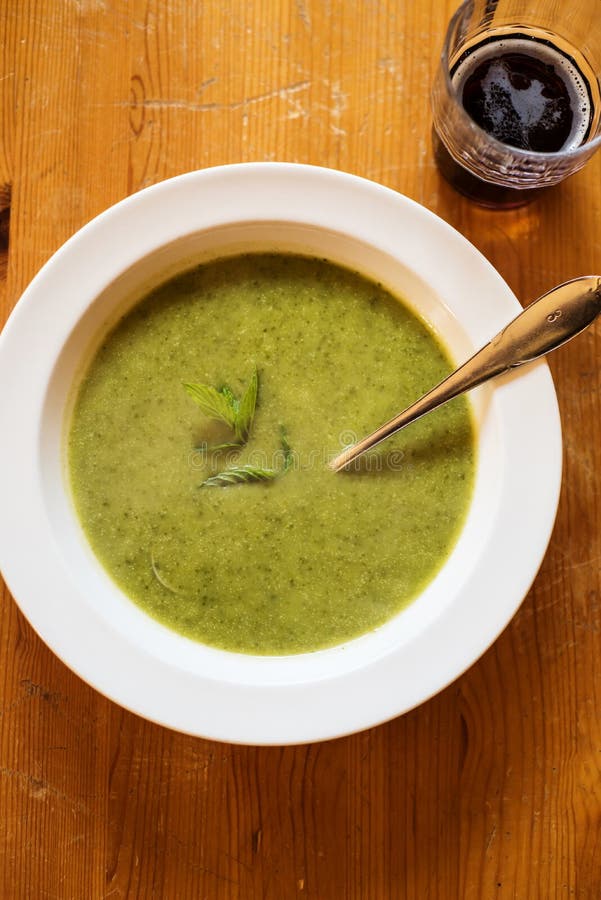Cream potato and kale soup stock image. Image of ingredients 62213539