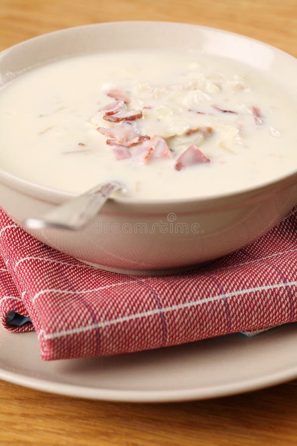 Cream soup stock image. Image of potato, tablecloth, cheese - 22291513