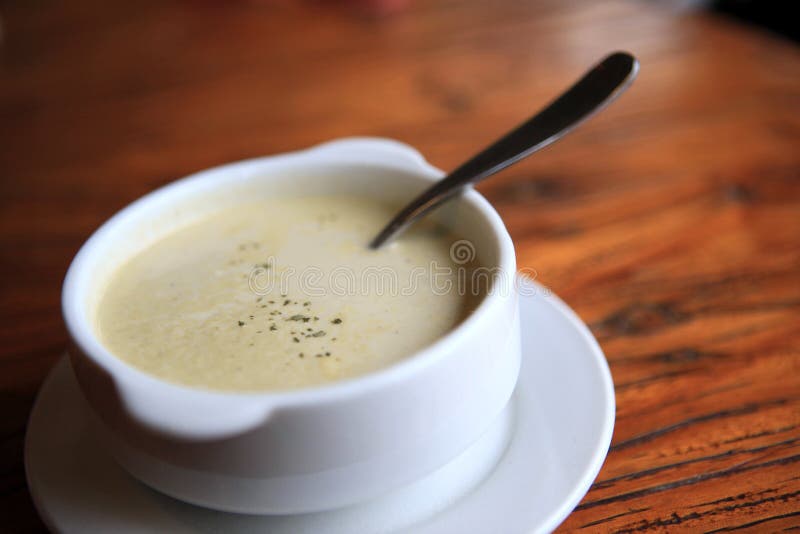 Cream soup stock photo. Image of food, cook, dish, eating - 9549076