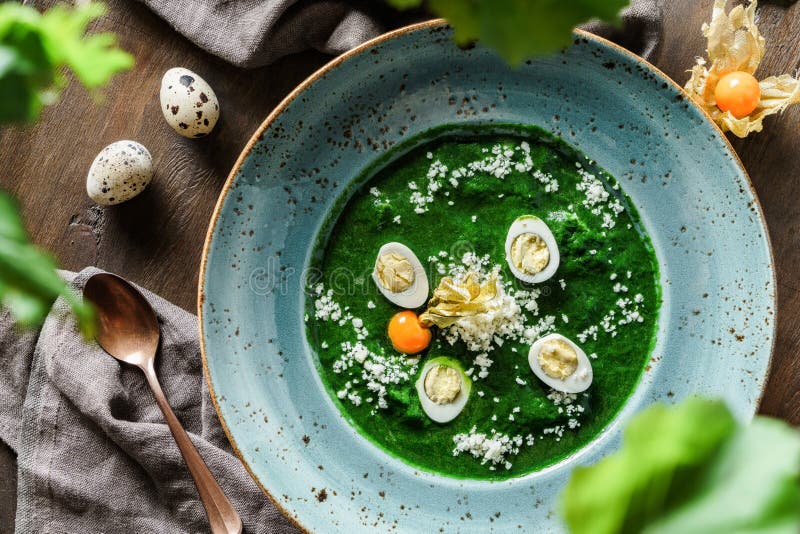 Cream Soup with Spinach, Quail Eggs and Parmesan Cheese in Plate on Wooden Background. Healthy Vegan Food, Clean Eating, Dieting, Stock Image - Image of nutrition, colorful: 220501313 Cream Soup with Spinach, Quail Eggs and Parmesan Cheese in Plate on Wooden Background. Healthy Vegan Food, Clean Eating, Dieting, Stock Image - Image of nutrition, colorful: 220501313