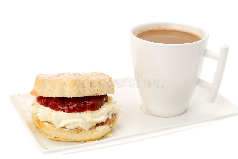 Cream Tea, Scones With Strawberry Jam Stock Photo Image 41475216