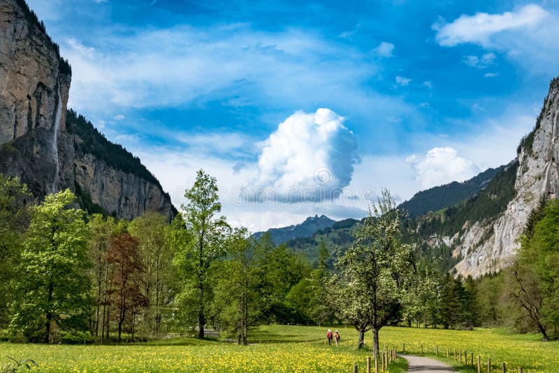Cream on top of the mountains stock photos Cream on top of the mountains stock photos
