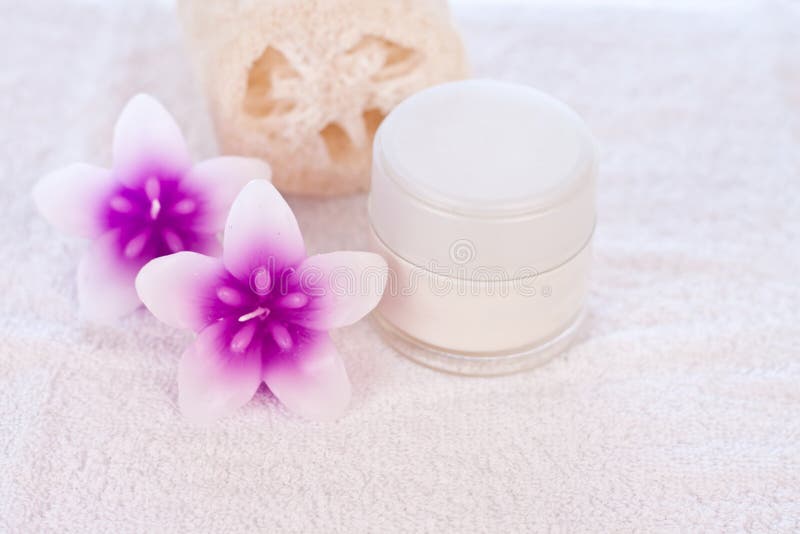 Cream tube and decoration stock image. Image of cosmetic 13381111