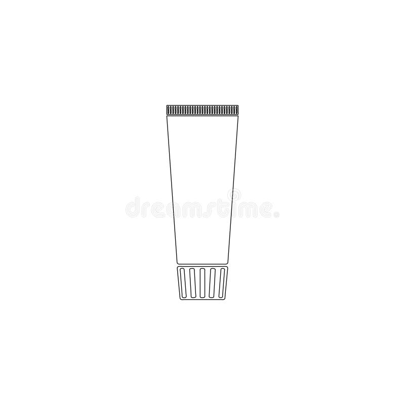 Cream tube. flat vector icon stock illustration