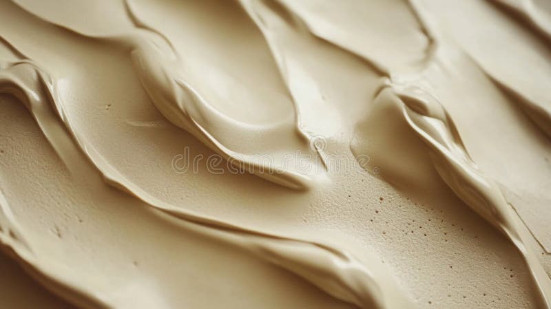 Creamy Beige Substance Swirled Texture Background royaltyfri illustrationer