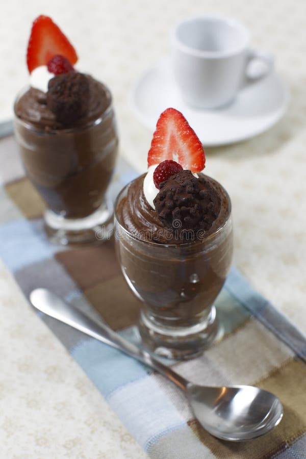 Creamy chocolate mousse