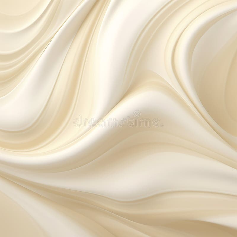 Creamy cream texture. Abstract background. 3D rendering stock illustration