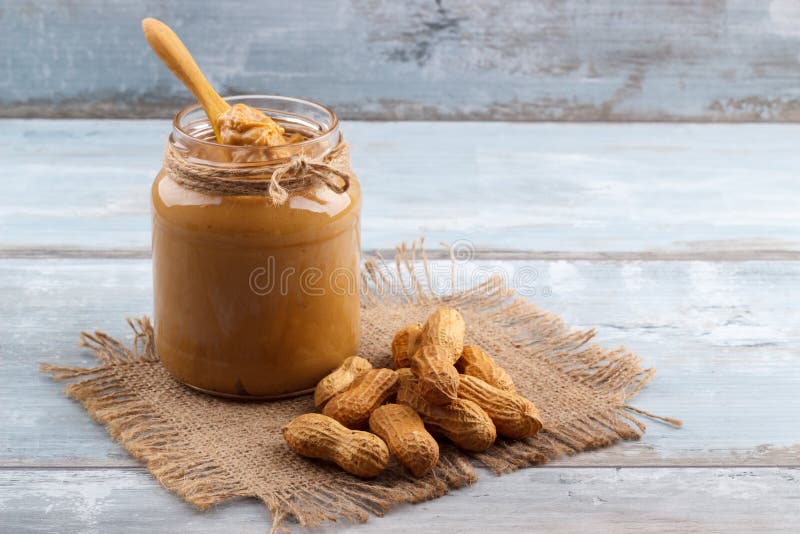 Creamy peanut butter stock image. Image of snack, breakfast 28889489