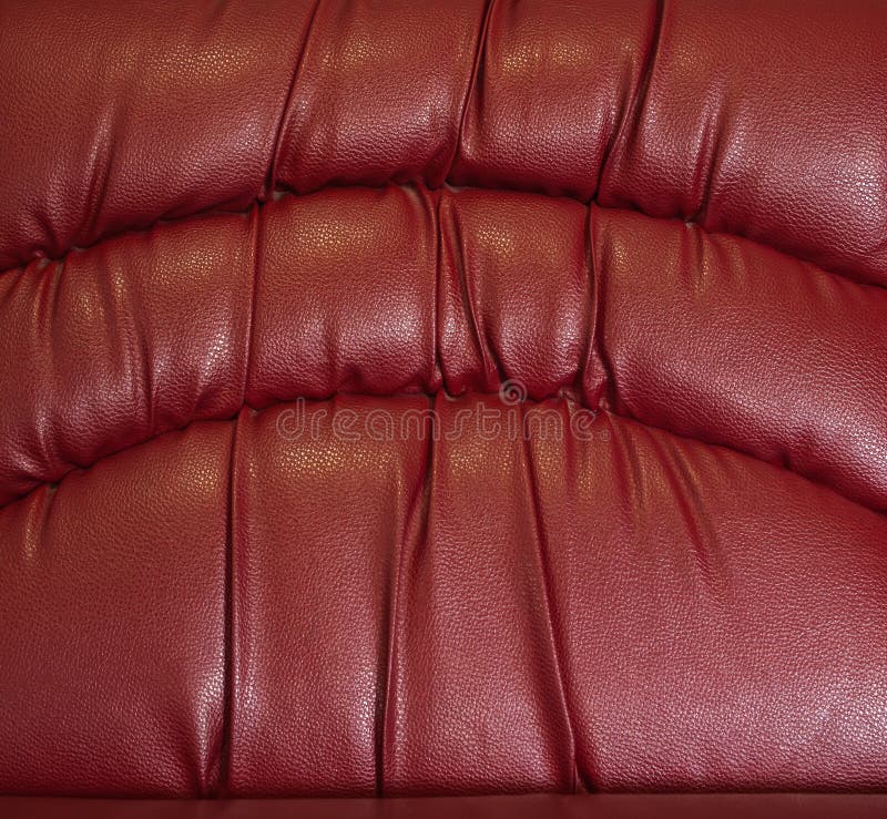 Crease of red leather