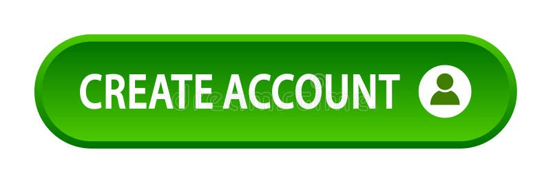 Create account button stock vector. Illustration of icons - 189897845