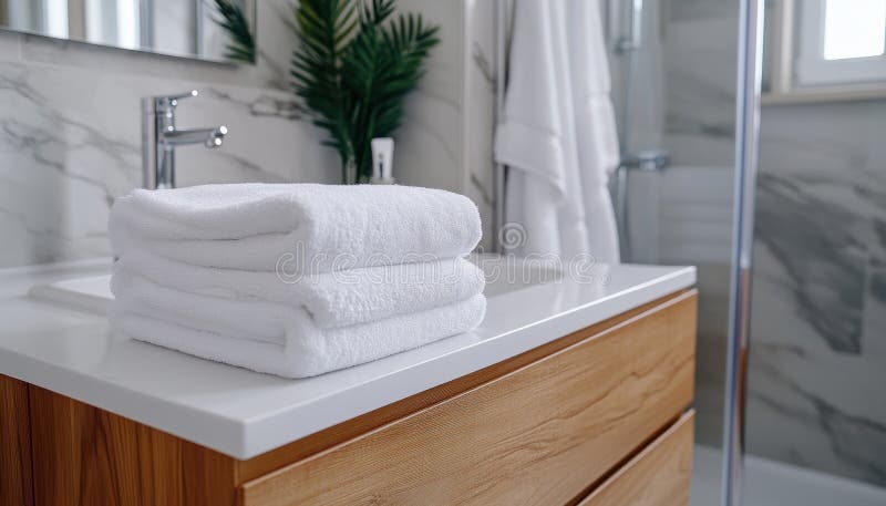 Create a Soothing and Calming Bathroom Oasis with Sparkling Clean Surfaces Expert Tips for Bathroom Hygiene vector illustration