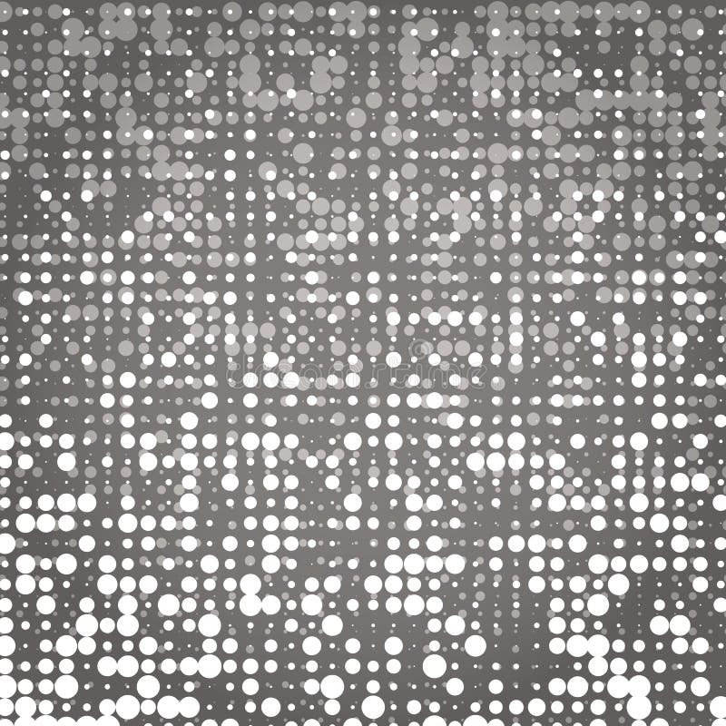 Created White and Grey Dot Abstract Background Stock Vector