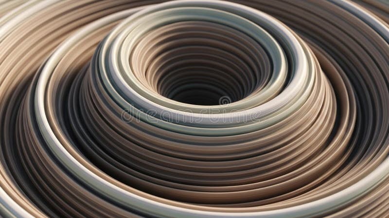 Creates a 3D vortex effect with a central void suggesting depth and royalty free illustration