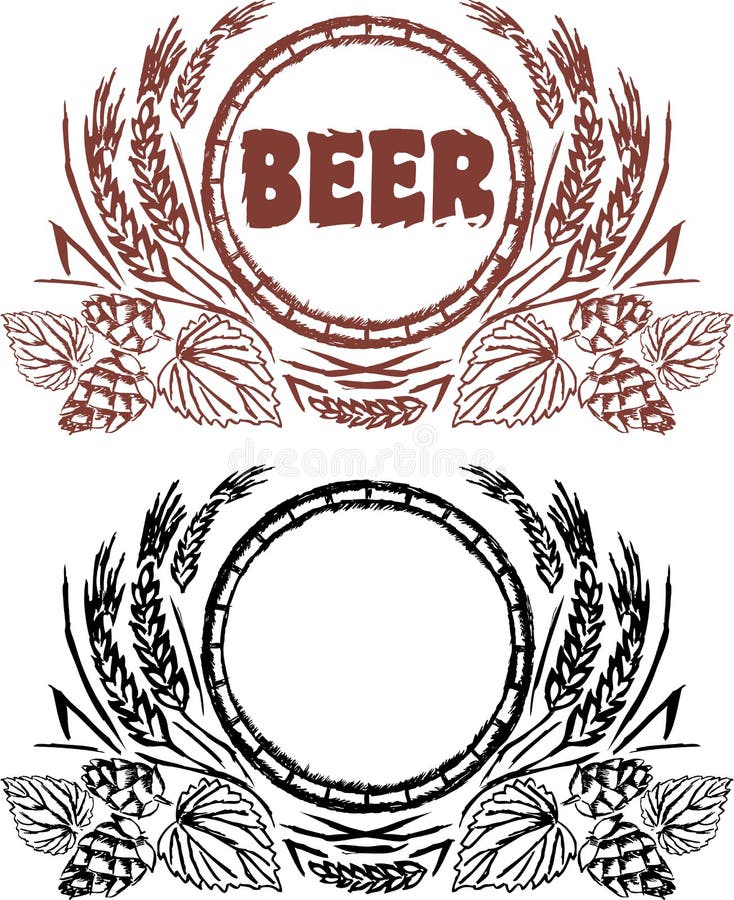 Creatief bier uitstekend ontwerp