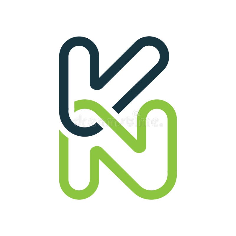 Creatief brievenkn embleem, het Abstracte malplaatje van het bedrijfsembleemontwerp stock illustratie Creatief brievenkn embleem, het Abstracte malplaatje van het bedrijfsembleemontwerp stock illustratie