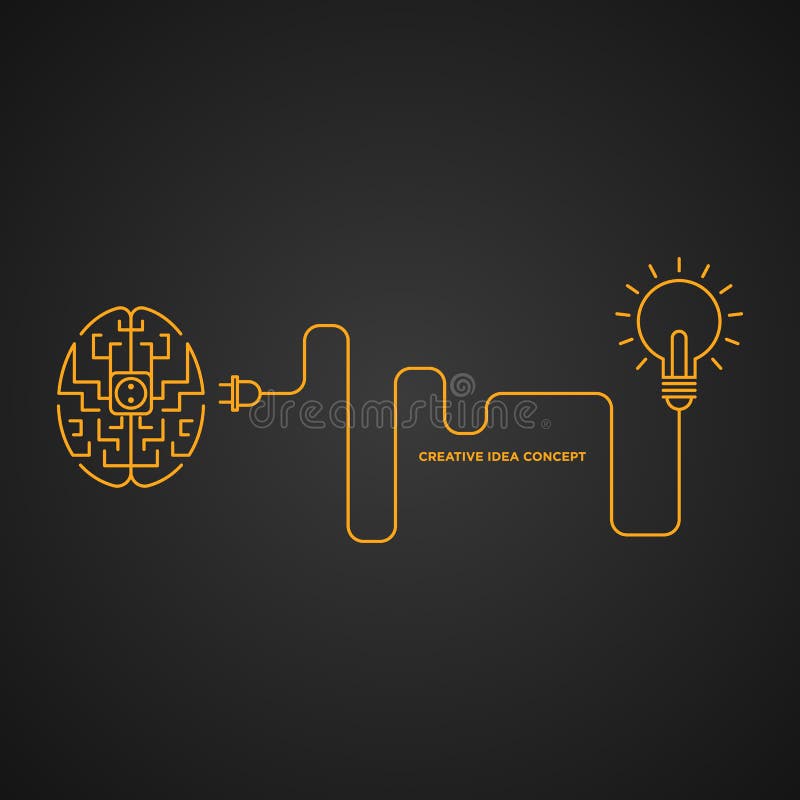 Creatief ideeconcept, uitwisselings van ideeënillustratie royalty-vrije illustratie