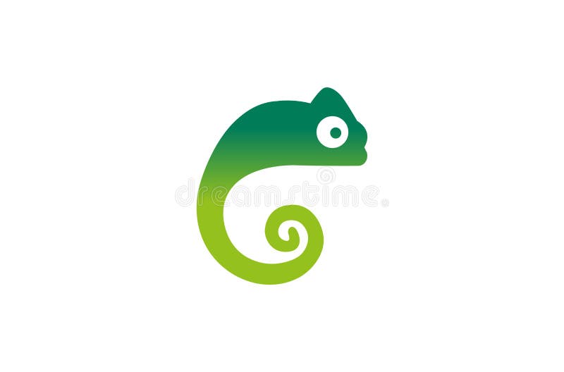 Creatief Kameleon Logo Design Vector Symbol Illustration Vector ...