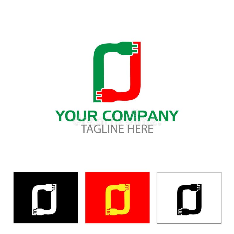 Creatieve Brief O met stoppictogram Vlakke vectorillustratie stock illustratie