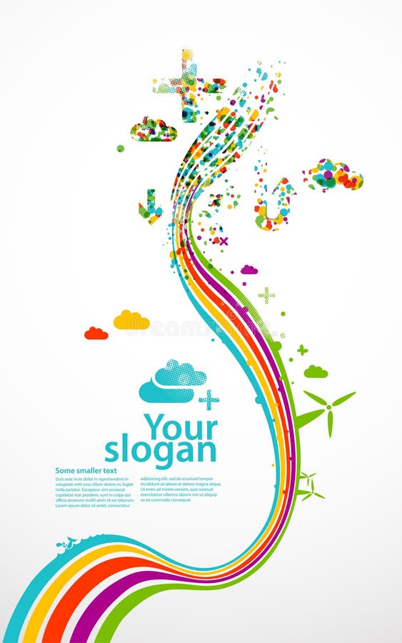 Creatieve ecoillustratie royalty-vrije illustratie Creatieve ecoillustratie royalty-vrije illustratie