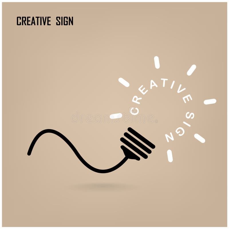 Creatieve gloeilamp idee concept achtergrond vector illustratie