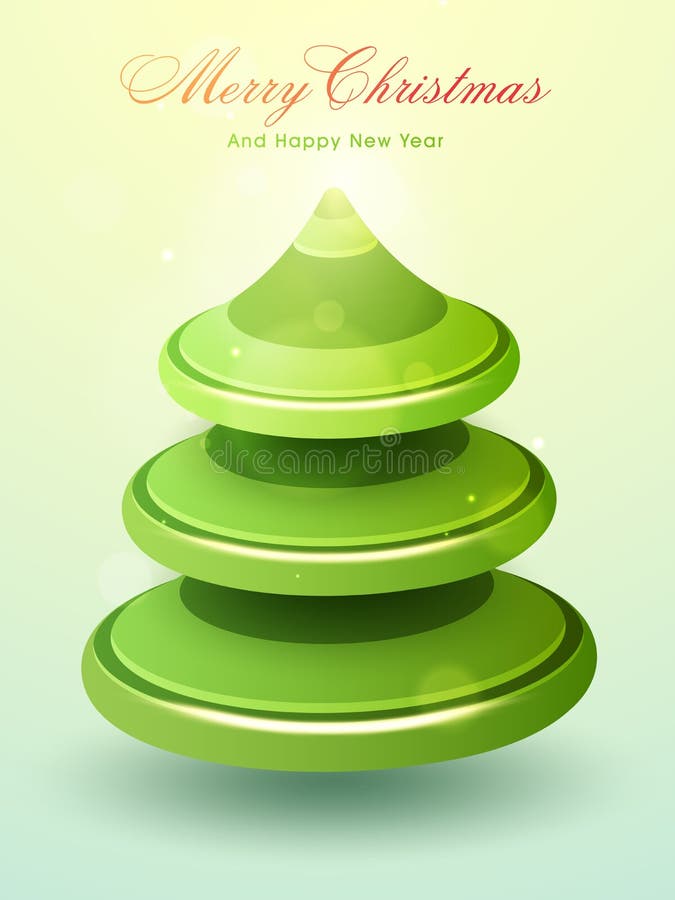 Creatieve Kerstmisboom voor Kerstmis en Nieuwjaar vector illustratie Creatieve Kerstmisboom voor Kerstmis en Nieuwjaar vector illustratie