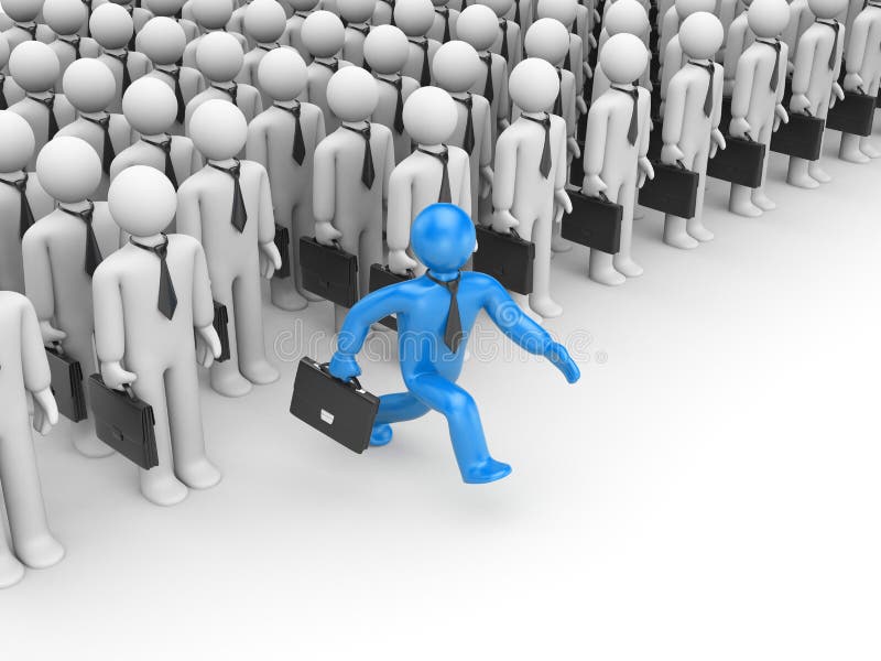 Creation of new business stock illustration