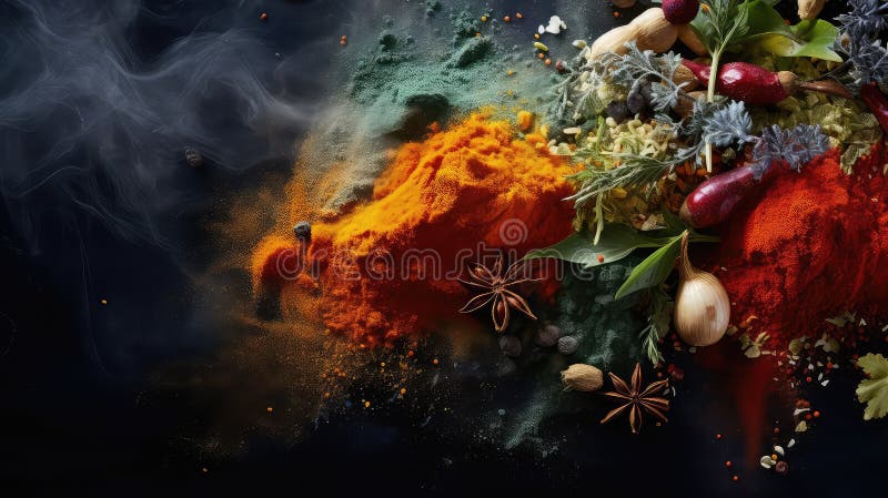 Creative Abstract Food Background Stock Illustration - Illustration of