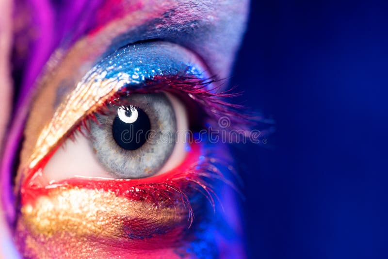 Creative art makeup stock images