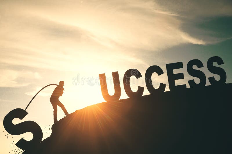 Creative success wallpaper stock image. Image of background - 111390503