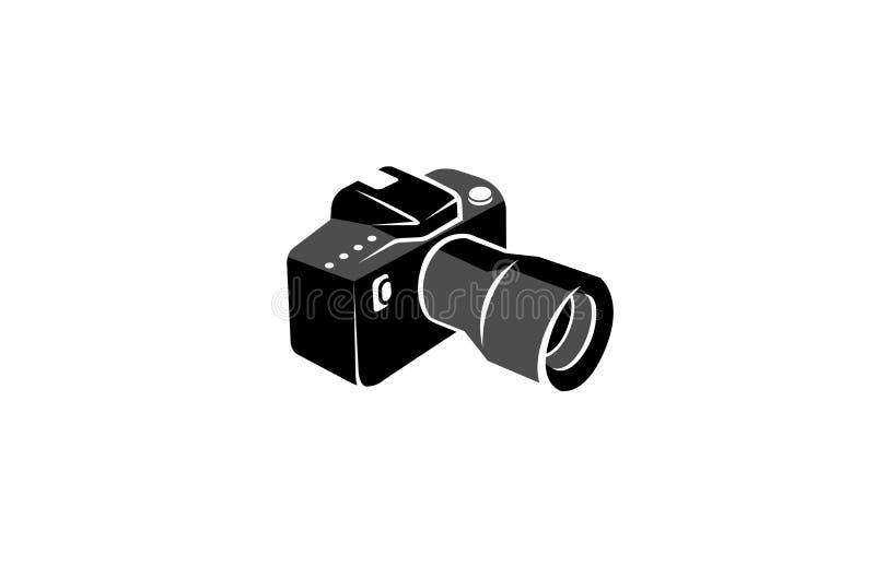 Creative Black Camera Logo Design Symbol Vector Illustration Stock