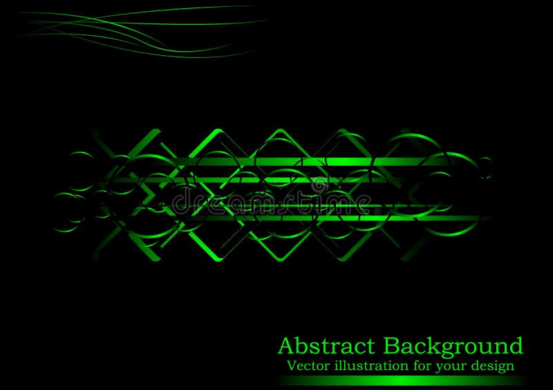 Creative black-green abstract background vector illustration