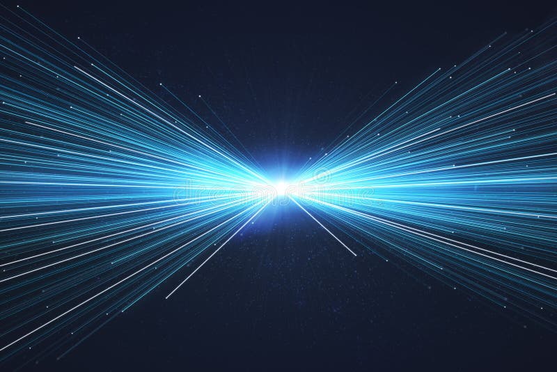 Creative Blue Ray Wallpaper Stock Illustration Illustration of party