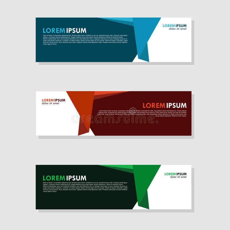 Creative Business Banner Background Vector Stock Vector