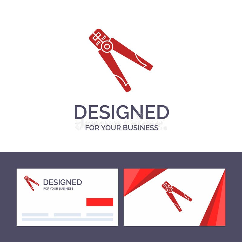 Creative Business Card And Logo Template Plier, Building, Construction