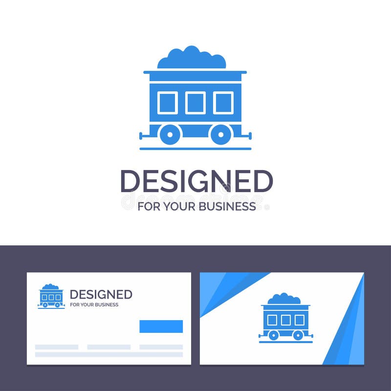 Creative Business Card and Logo template Pollution, Train, Transport Vector Illustration vector illustration
