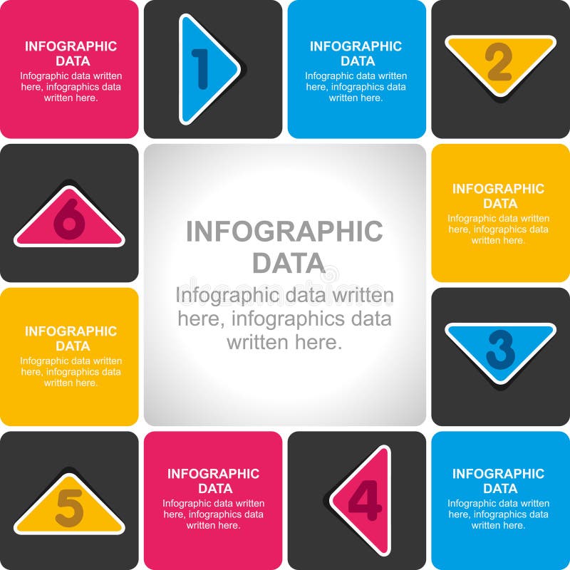 Creative business info-graphics design royalty free illustration