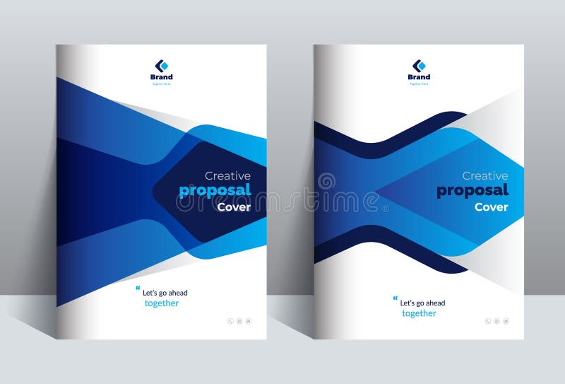 Creative Business Proposal Cover Design Template Stock Vector