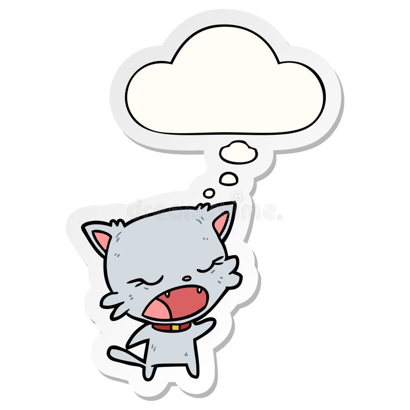 Cartoon Cat Thought Bubble Stock Illustrations 1,677 Cartoon Cat