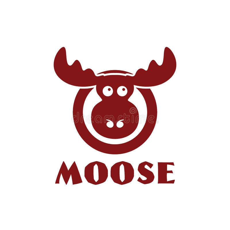 Creative Moose Logo Design Vector Art Logo Stock Illustration ...